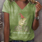 Women's Off To Cause A Kerfuffle print casual t-shirt