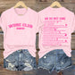 Retro Funny WDNC Club Menopause Perimenopause Print T-Shirt