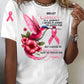 Women's Cancer Fight  Print Casual T-shirt