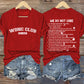 V-Neck Retro Funny WDNC Club Menopause Perimenopause Print T-Shirt