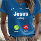 Women's Retro Jesus Calling Print T-Shirt