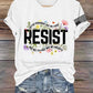Retro Resist Not My President, Not My Voice, Not My Values, Not My Beliefs Print T-Shirt