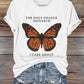 Retro The Only Orange Monarch I Care About Print T-Shirt