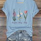 Women's Fashion Casual FDT Floral T-shirt