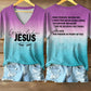 Women's Love Like Jesus Print Casual T-Shirt