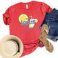 Women's Jesus Pattern Round-Neck T-Shirt