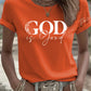 Women's casual vintage God is good T-shirt