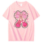 In October Breast Cancer Pattern100% Cotton T-Shirt