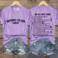 V-Neck Retro Funny WDNC Club Menopause Perimenopause Print T-Shirt
