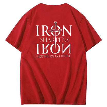 Brothers In Christ  Pattern  Print 100%Cotton T-Shirt