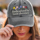 Unisex washed Radicalized by Basic Decency printed hat