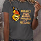 Retro The Only Good Orange Monarch Is A Butterfly Print T-Shirt