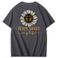 Jesus Saves My Life Pattern100% Cotton T-Shirt