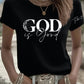 Women's casual vintage God is good T-shirt