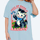 Full of Rage & Anxiety Kitty Tee – Funny Vintage Graphic Tee