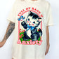Full of Rage & Anxiety Kitty Tee – Funny Vintage Graphic Tee