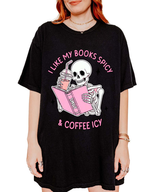 I Like My Books Spicy & Coffee Icy Tee