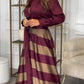Elegant Printed Strap Dress-2024 Autumn New Style