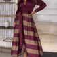 Elegant Printed Strap Dress-2024 Autumn New Style