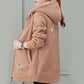 Warm and thick imitation lambswool coat for women