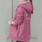 Warm and thick imitation lambswool coat for women