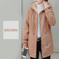 Warm and thick imitation lambswool coat for women