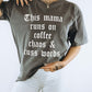 This Mama Runs On Coffee Chaos & Cuss Words Tee